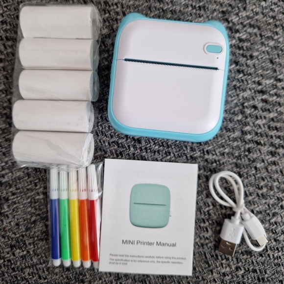 Brand new blue mini printer x2 - Picture 2 of 2